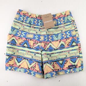 Patagonia Kids' 5" Baggies Shorts - Green Geo - Size 10 - NWT